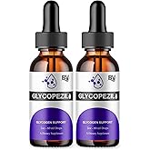 BLUE VIBE Glycopezil Drops, Glyco pezil Advanced Maximum Strength Overall Health & Blood Support Supplement, Glycopezil Premium Daily Health and Overall Energy Formula (2 Pack - 4oz / 120ml)