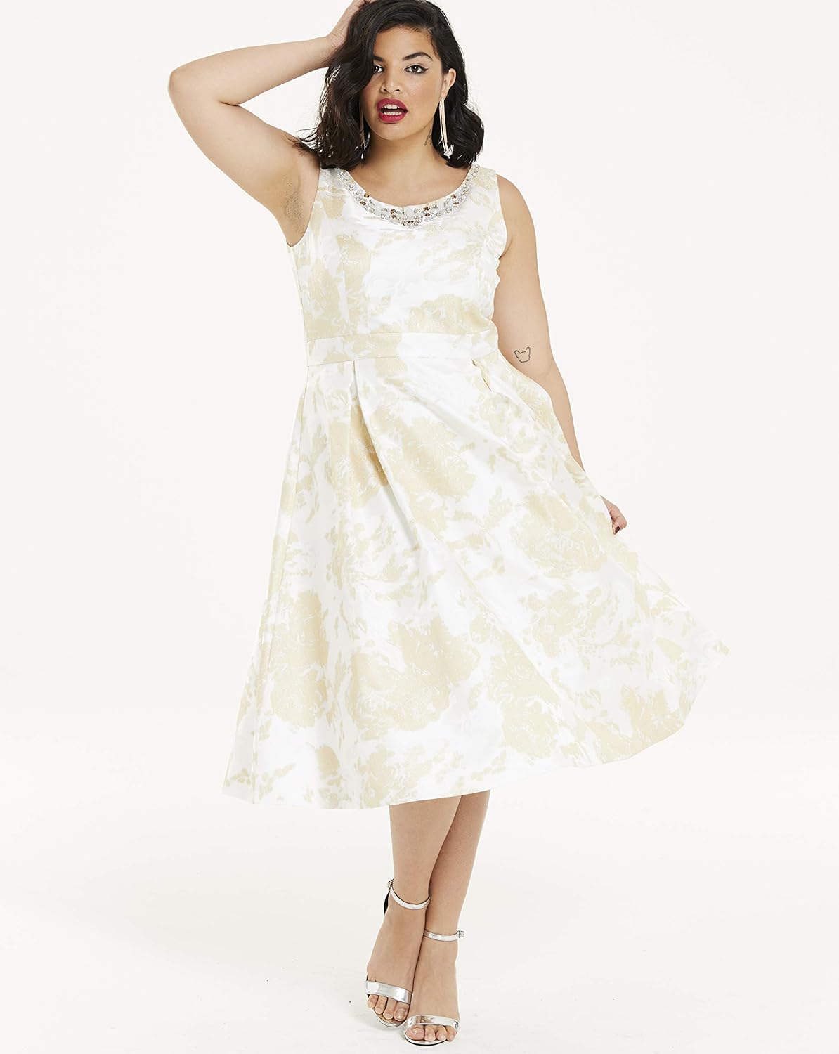 joanna hope jacquard prom dress