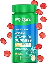 Wellgard High Strength Vitamin D3 Gummies 3000 IU 60 Vegan Chewables