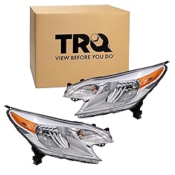 TRQ 2 Piece Headlight Assembly Set Driver