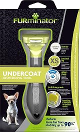 FURminator Undercoat DeShedding Tool for Extra Small Short Hair Dogs <4.5 kg>