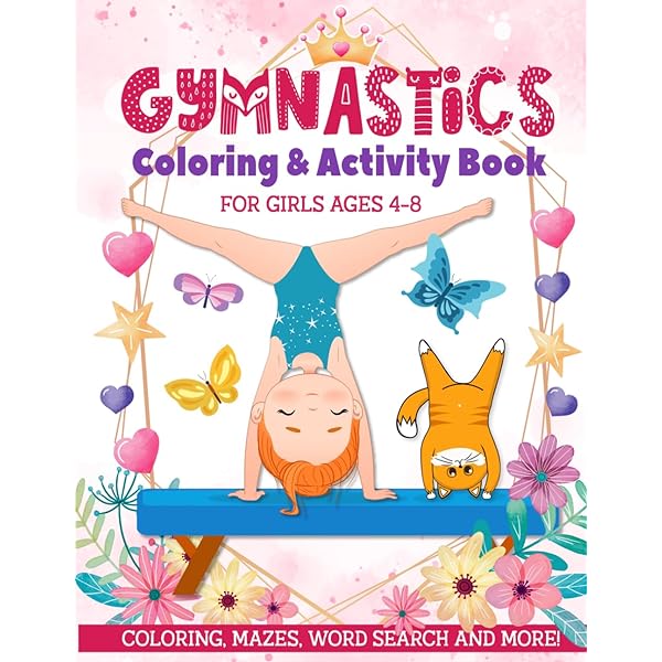 Gymnastics Coloring Book: A Perfect Girly Birthday