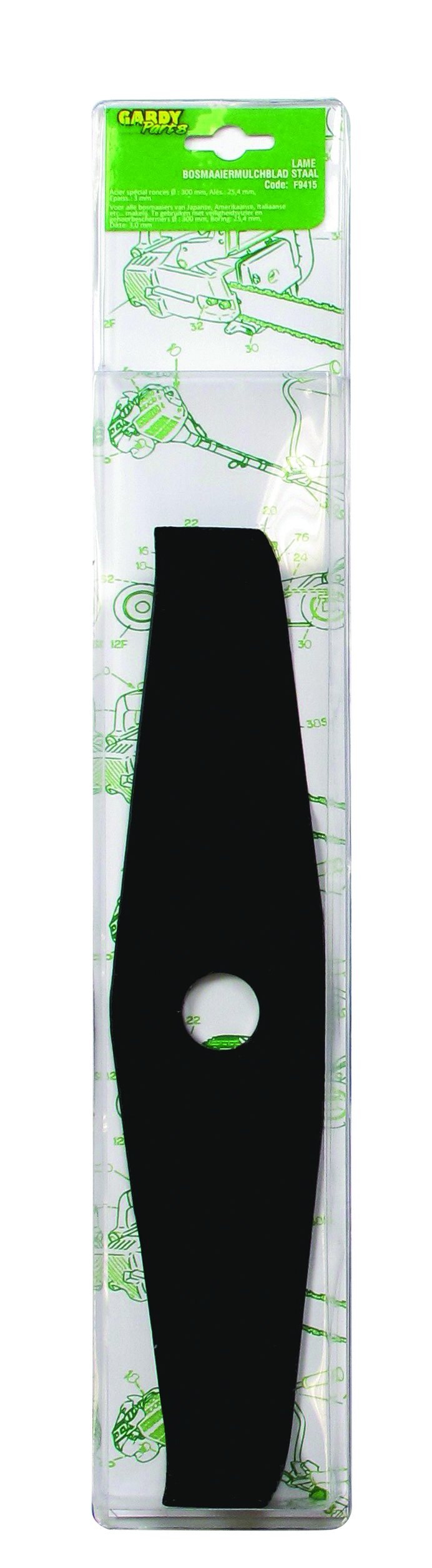 Elite Steel Burr 2 Teeth Replacement Blade for Brushcutter, Black, 17368