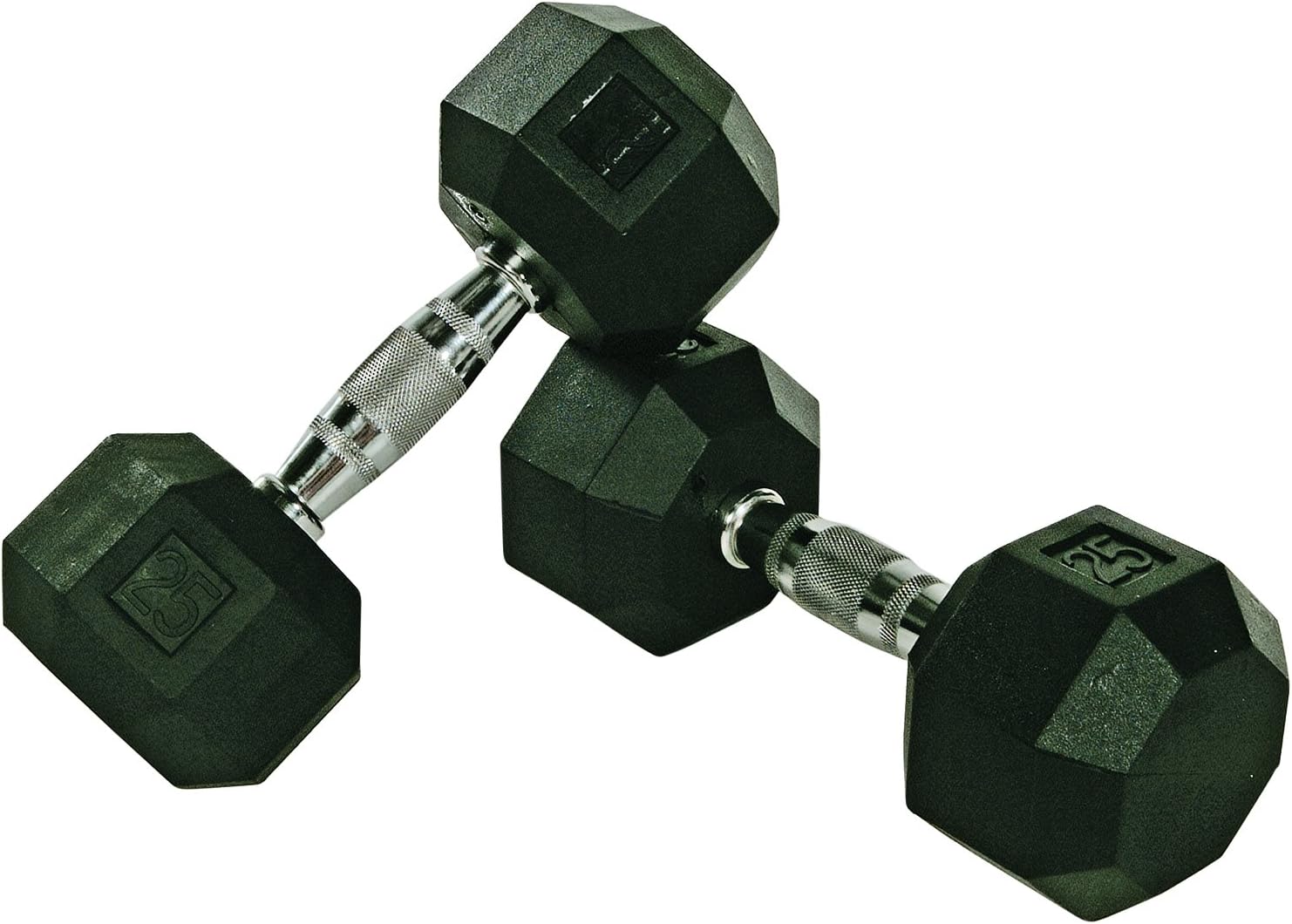 FIT1ST Troy VTX Hex Rubber Encased Dumbbells