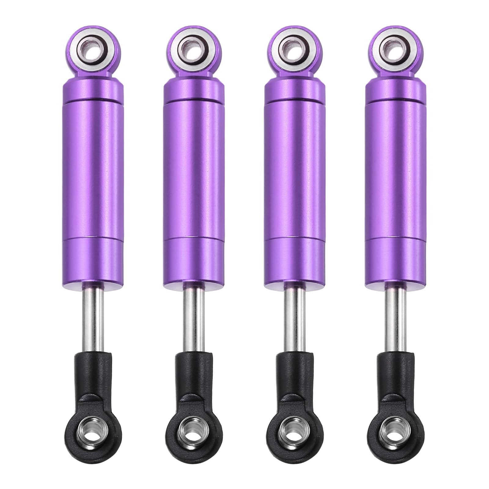 sourcing map 4 Pcs RC Shock Absorber 1/10 62mm Internal Spring Oil Shock Absorber Dampers for 1/10 RC Car Crawler Racing Truck Upgrade Parts, Purple