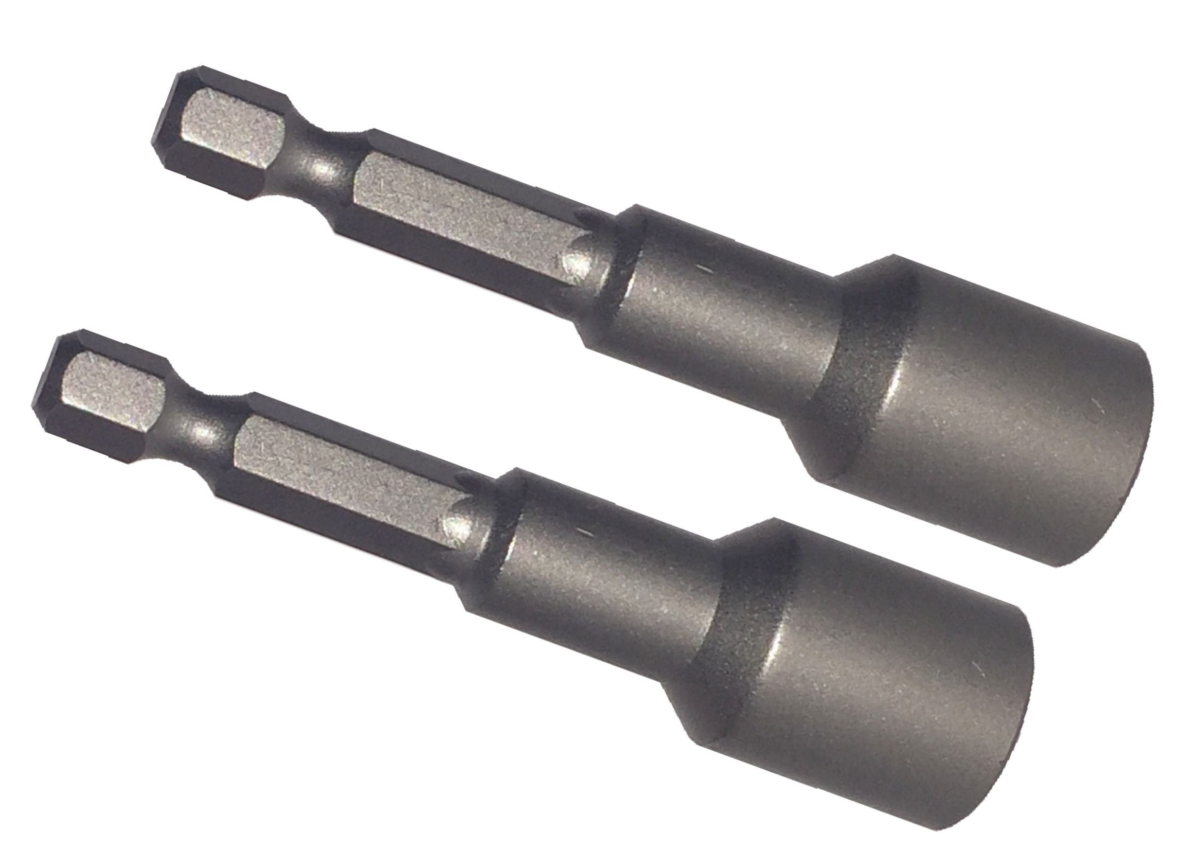 11mm Bi-Hex Nut Driver (Pack of 2) 65mm Long with 1/4" Hexagon Drive Suitable for Cladding and Roofing