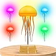 New Upgraded Quiet Lumiopet Jellyfish Lamp LED Mood Rechargeable Table Lamp with Touch Sensor and Voice Control RGB Gradient Desk for Bedroom with Remote Control for Gifting Kids and Adult Night Light