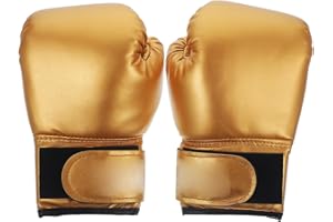 Garneck Kids Boxing Gloves Training Gloves Training Mitts Junior Punch PU Leather Sponge Filled for Toddler and Youth Red