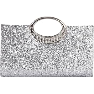 LUKLUKTAISUN 2026 Glitter Sequin Clutch Purse for Women Elegant Bling Paillettes Evening Bag