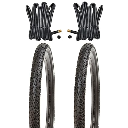 Kujo 20 Zoll Reifen Set 20x1.75 mit Pannenschutz und Reflexstreifen inkl. Schläuche AV