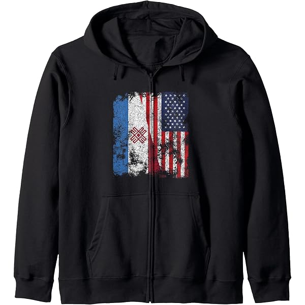 Prayersavenu アメリカ国旗　ジップフーディー Amazon.com: Black American Flag - Patriotic Freedom Dark Zip