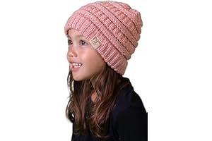 Funky Junque Toddler Winter Hat Ages 1–4, Soft Knit Beanie for Boys & Girls, Cozy Warm Kids Beanies for Cold Weather