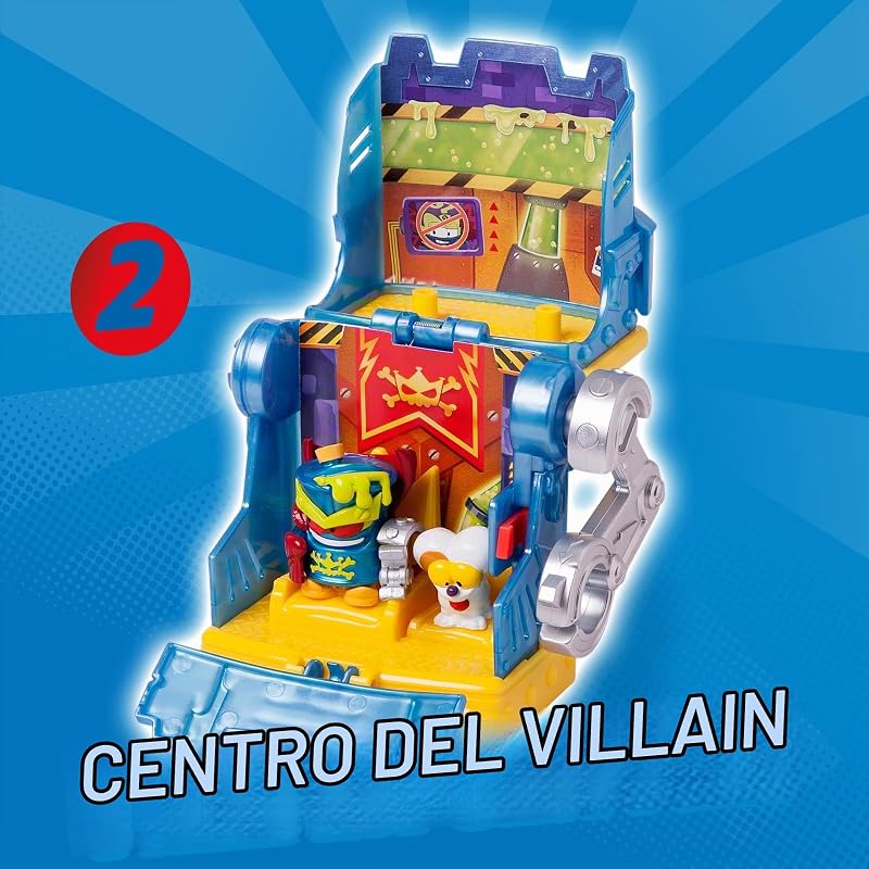 SUPERTHINGS KAZOOM Power – Hidden Base Mr. King. Tana di Mr. King della serie TV di Clan "Kazoom Power". Contiene 1 Base Hiddden, 1 Mr King Esclusivo, 1 Rum Esclusivo