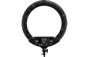 YIDOBLO 100W 22" Ring lamp 55cm Ring Light Kit Super Bright LED Ring Lamp for Makeup Beauty Nail Skin Handbag & Tripod (22" FE-640ll Balck)