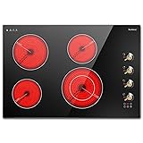 Karinear Electric Cooktop 30 Inch, 4 Burners