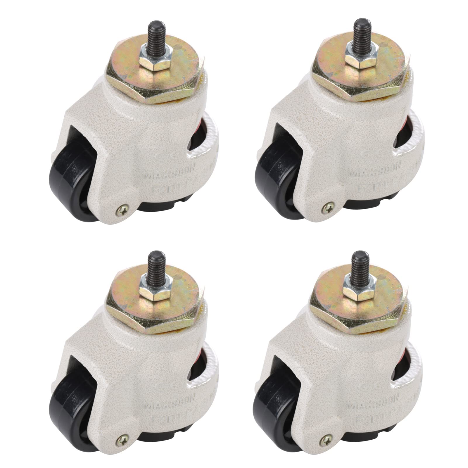 4pcs Heavy Duty Castor Wheels Nylon Swivel Caster for Furniture Table Trolley Workbench Garage