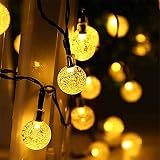 Lezonic 100LED Solar String Lights 12M 8 Modes IP65 Warm White view 2