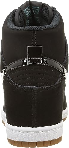 nike dunk sky hi black black sail