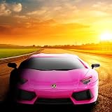 CMJ RC Cars Lamborghini Pink Aventador LP700-4 1:24 2.4GHz Lights view 7