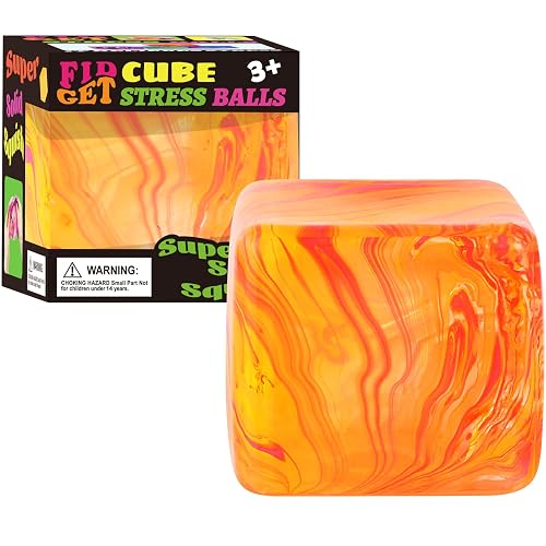 Fidget Toys Squishy Stress Cube, Stress Balls for Kids Adults Squishies ...