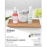 Avery Printable Blank Rectangle Labels, 1.25" x 1.75", White, 256 Customizable Labels (22828)