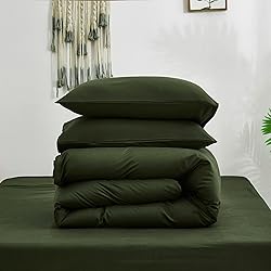 Luxlovery Army Green Comforter Cal King Dark Green