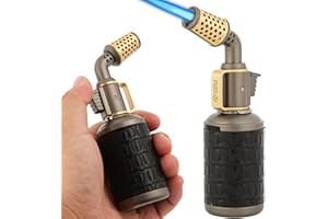 Blow Torch, Professional Kitchen Cooking Butane Torch with Safety Lock Adjustable Refillable Multipurpose Flame Refillable BB