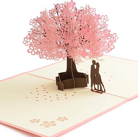Amazon バースデーカード 桜の木 メッセージカード 大切な人に感謝の手紙を 3d 立体カード 誕生日カード 手紙 卒園式 卒業式 母の日 成人式お祝い プロポーズ 結婚式 結婚記念日など幅広い用途に 誕生日かーど 飛び出すメッセージカード 花の立体カード 母