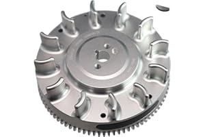 Electric Start Billet Flywheel For Honda GX160/GX200,196cc Clone,For Tillotson engines Silver