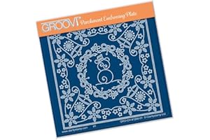 CLARITYSTAMP Clarity Stamps Tina's Christmas Snowman Parchlet A6 Square Groovi Baby Plate
