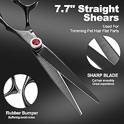 GLADOG 7 Inch Professional Dog Grooming Scissors