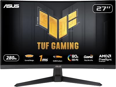 TUF Gaming VG27VQM1B 27 Zoll 280Hz FHD Curved Gaming Monitor