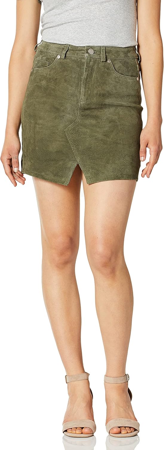 [BLANKNYC] Women's Real Suede Mini Skirt Skirt Amazon.co.uk Clothing