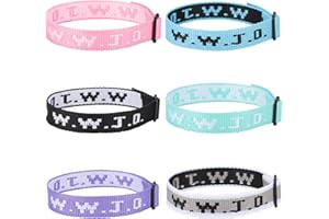 Axlksia 6 PCS WWJD Bracelets for Men and Women – What Would Jesus Do Bracelets
