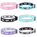 Axlksia 6 PCS WWJD Bracelets for Men and Women