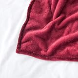 MOONLIGHT20015 Fleece King Blanket 270x230 cm Burgundy 400 GSM Silk Touch view 7