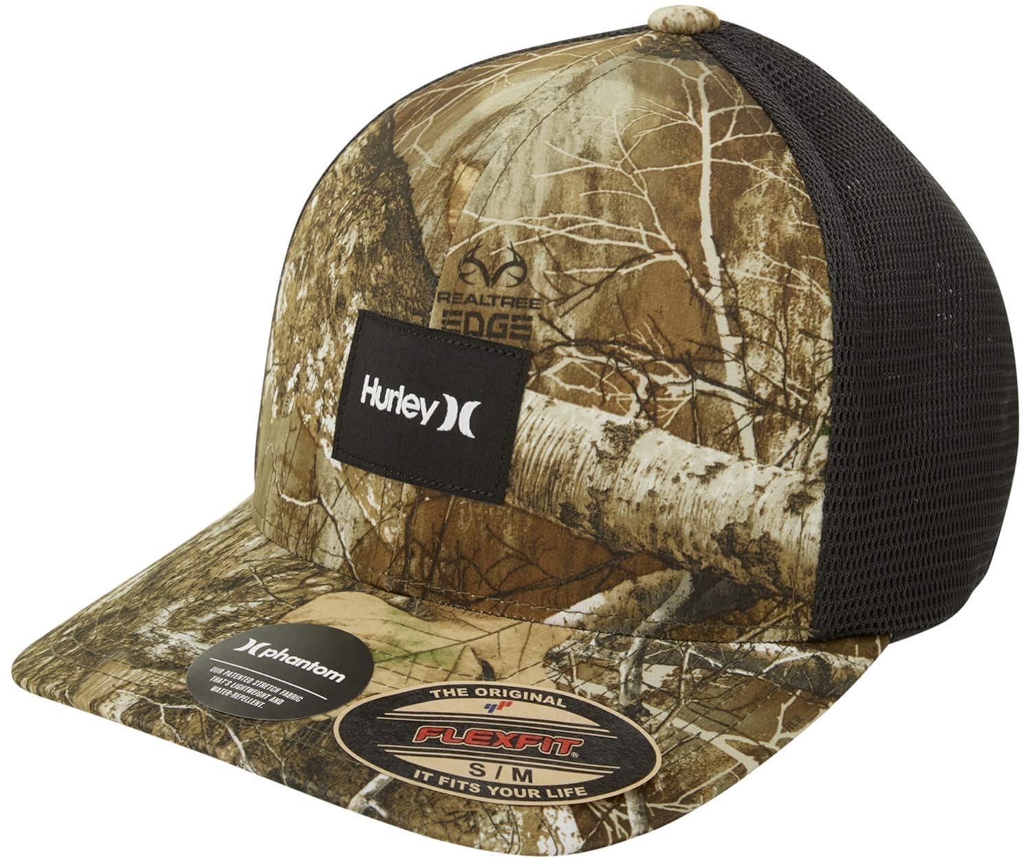Buy Hurley Men's Baseball Cap Realtree Edge Camo Stretch Fitted