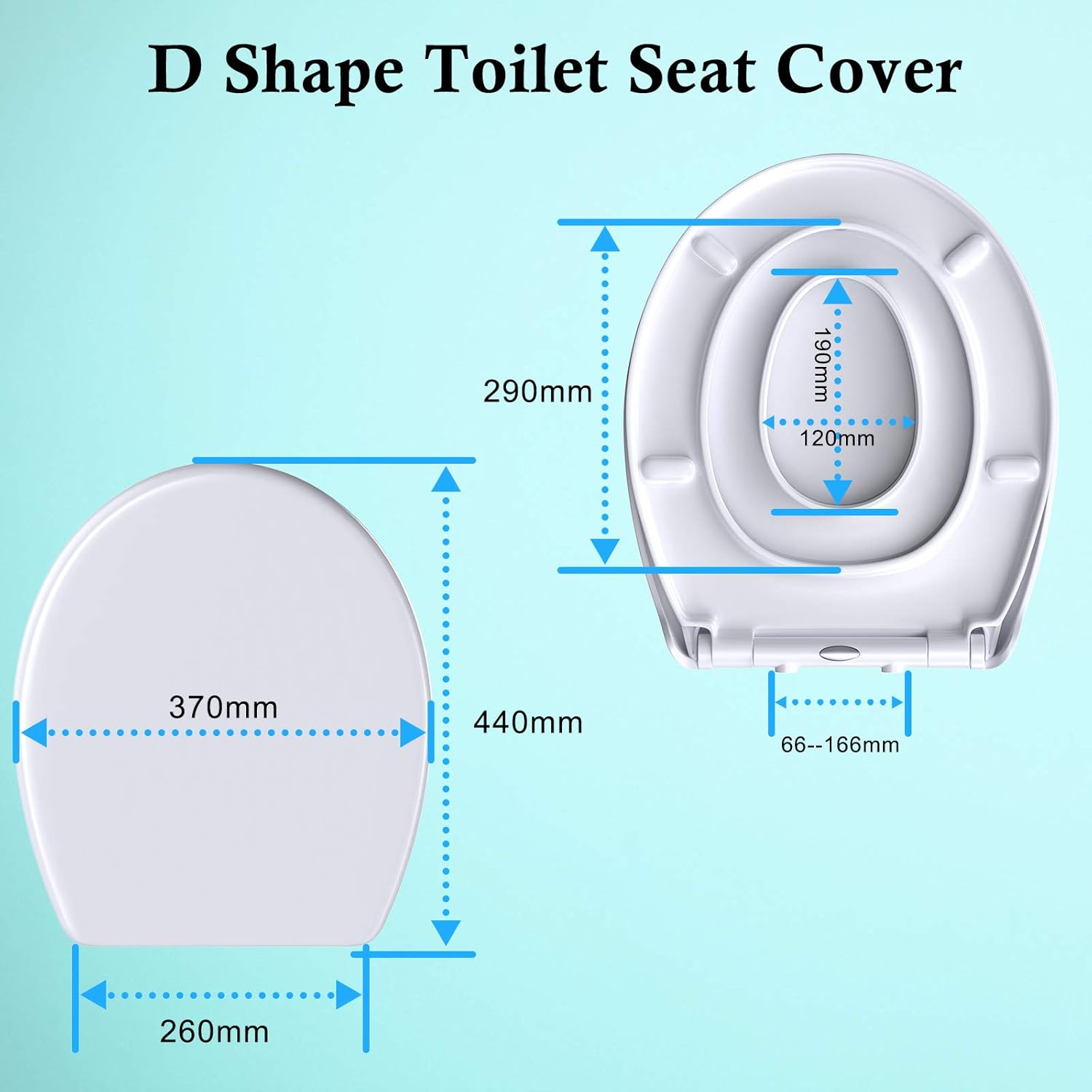 Toilet Seat, Family Toilet Seat with Kids Seat Builtin and