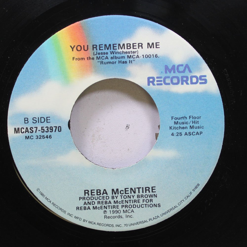 Reba Mcentire 45 Rpm You Remember Me Rumor Has It Amazon De Musik amazon de