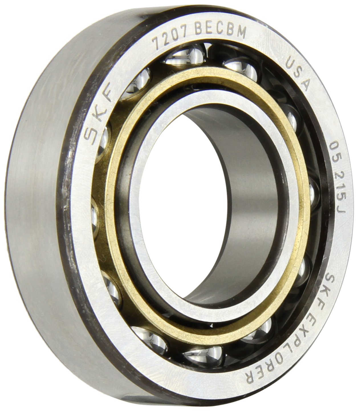 SKF 7207 BECBM Angular Contact Radial Ball Bearing, steel