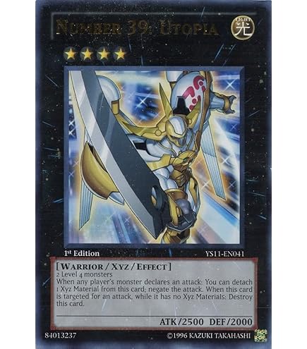 Amazon.com: YU-GI-OH! - Number 39: Utopia (YS13-EN041