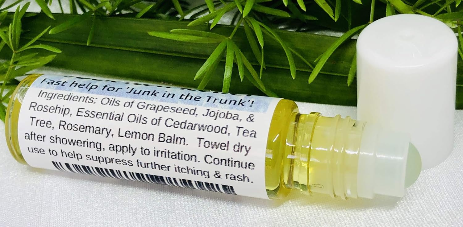 Urban ReLeaf Jock Itch Relief ! Fast Help for 'Junk in The Trunk', Stop Itching, Fade Redness, Powerful Essential Oils, 100% Natural Remedy, It Works!: Health & Personal Care