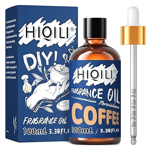 HIQILI Coffee Fragrance Oil 100ml for Candle Making, Soap Slime
