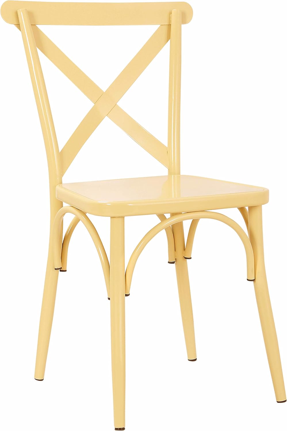 coastal farmhouse outdoor furniture on Amazon Com Rustic Cross Back Metal Modern Farmhouse Dining Chair Matte Pastel Tan Chairs