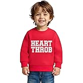 luethbiezx Kids Toddler Baby Boys Valentines Day Sweatshirt Long Sleeve Funny Letters Print Crewneck Pullover Shirt Top