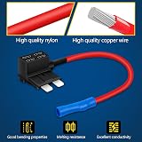 JatilEr Fuse Taps Set 2 Pcs 20A Dual Slot Fuse Holder Works Car Truck Boat view 5