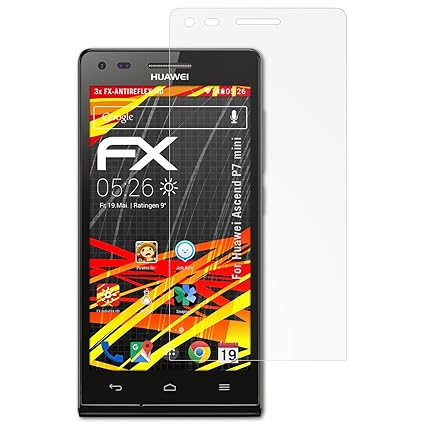 atFolix Schutzfolie kompatibel mit Huawei Ascend P7 Mini Displayschutzfolie, HD-Entspiegelung FX Folie (3X)