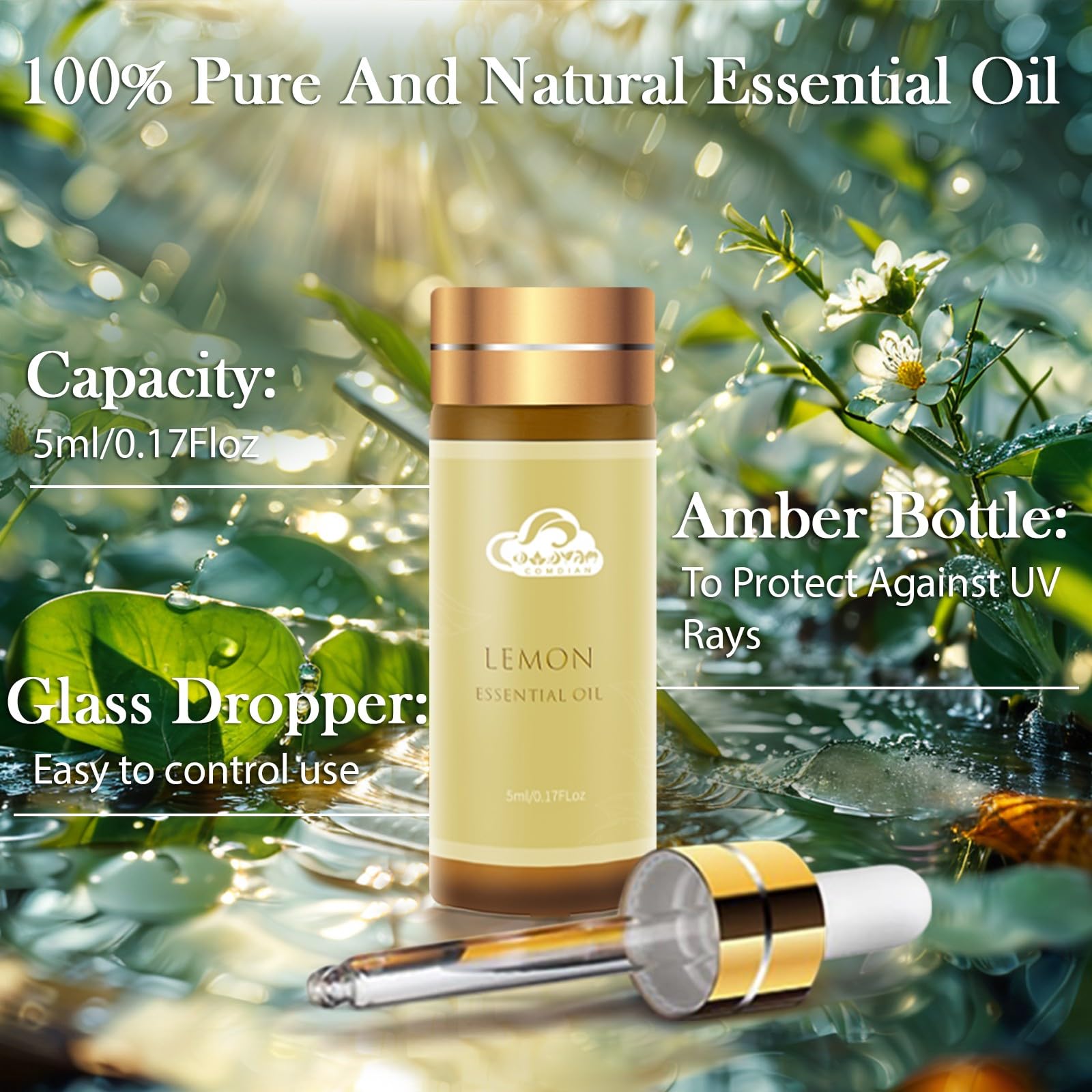 Fragrance Essential Oils Set - 14pcs, Aromatherapy Oils for Skin, Diffusers, Home Care, Humidifier Laundry, Candle Making - Tea Tree, Sandalwood, Lavender, Vanilla, Eucalyptus and More (5mL) - Image 5