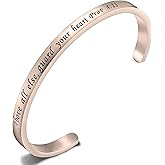 FEELMEM Bible Verse Bracelet Above All Else Guard Your Heart Prov 4:23 Cuff Bangle Bracelet Religious Jewelry Christian Gift