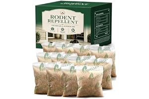 Rodent Away Repellent Pouches, Mouse Repellent Indoor & Outdoor- 12 Packs | Rodent Repellent Indoor, Mice Repellent Indoor, K